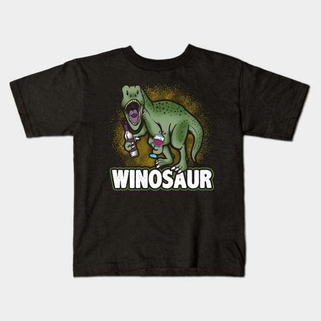 Winosaur Kids T-Shirt by captainmood